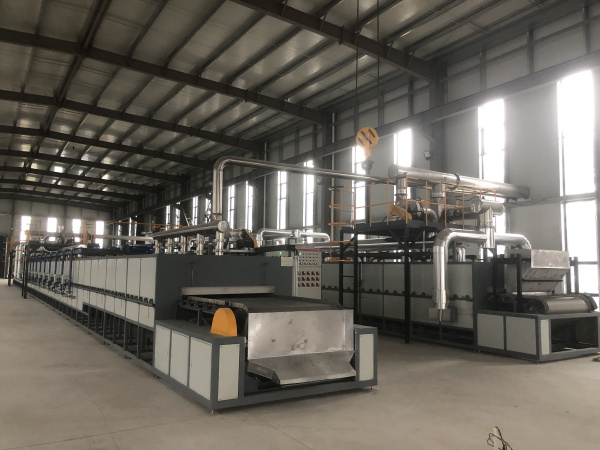 產(chǎn)品用途：焙燒催化劑載體，規(guī)格：48-1.6米燃氣網(wǎng)帶窯